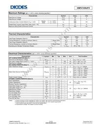 DMP21D6UFD-7 Datasheet Page 2