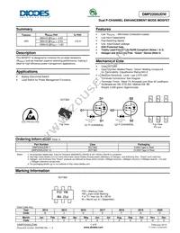 DMP2200UDW-13 Datasheet Cover