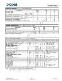 DMP2541UCB9-7 Datasheet Page 2