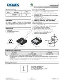 DMP3007SCG-7 Datasheet Cover