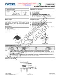 DMP3010LK3-13 Datasheet Cover
