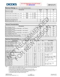 DMP3010LPS-13 Datasheet Page 2