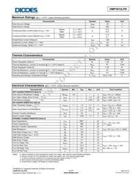 DMP3012LPS-13 Datasheet Page 2