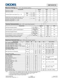 DMP3026SFDE-7 Datasheet Page 2