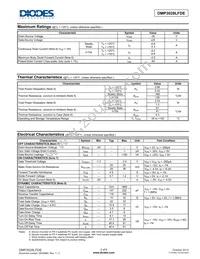 DMP3028LFDE-13 Datasheet Page 2