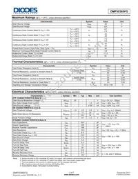 DMP3036SFG-13 Datasheet Page 2