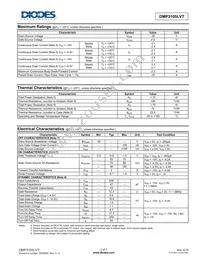 DMP3105LVT-7 Datasheet Page 2