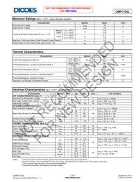 DMP3130L-7 Datasheet Page 2