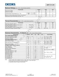 DMP31D7LDW-7 Datasheet Page 2