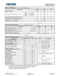 DMP4011SK3Q-13 Datasheet Page 2