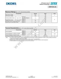 DMP4025LSS-13 Datasheet Page 2