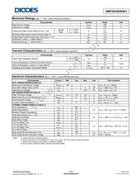 DMP45H4D9HK3-13 Datasheet Page 2