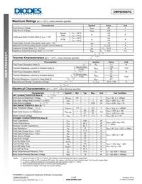 DMP6050SFG-7 Datasheet Page 2