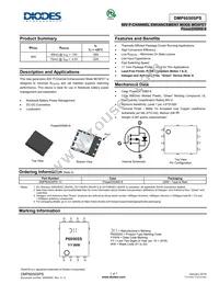 DMP6050SPS-13 Datasheet Cover