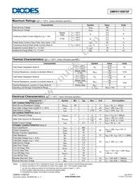 DMP6110SFDF-13 Datasheet Page 2