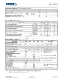 DMP6180SK3-13 Datasheet Page 2
