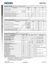 DMP6185SE-7 Datasheet Page 2