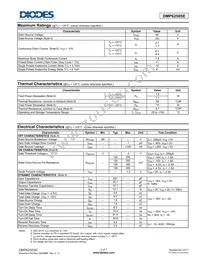 DMP6250SE-13 Datasheet Page 2