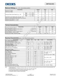 DMPH6023SK3-13 Datasheet Page 2