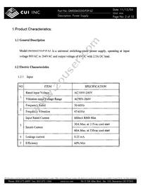 DMS060250-P5P-SZ Datasheet Page 2