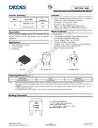 DMT10H015SK3-13 Datasheet Cover