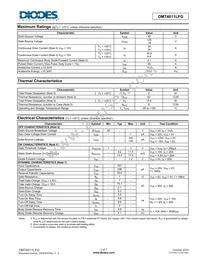 DMT4011LFG-7 Datasheet Page 2