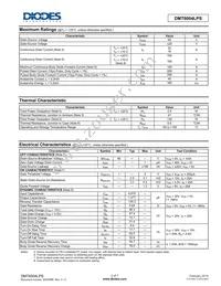 DMT6004LPS-13 Datasheet Page 2