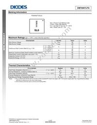 DMT6007LFG-13 Datasheet Page 2