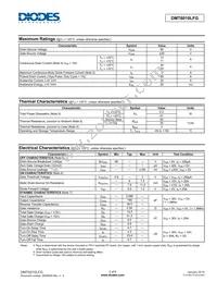 DMT6010LFG-13 Datasheet Page 2