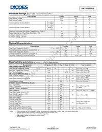 DMT6010LPS-13 Datasheet Page 2