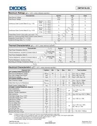 DMT6016LSS-13 Datasheet Page 2