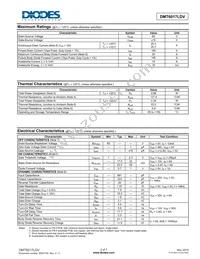 DMT6017LDV-7 Datasheet Page 2