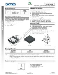 DMT8012LFG-13 Datasheet Cover