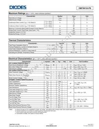 DMT8012LPS-13 Datasheet Page 2