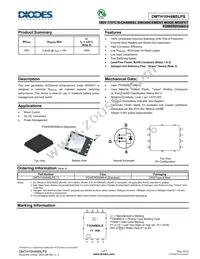 DMTH10H4M5LPS-13 Datasheet Cover