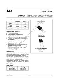 DMV1500HFD5 Datasheet Cover