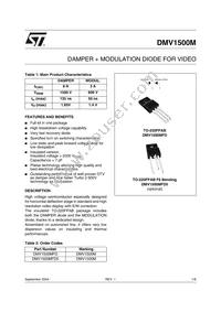 DMV1500MFD5 Datasheet Cover