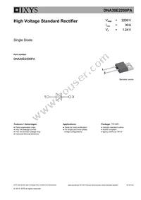 DNA30E2200PA Datasheet Cover