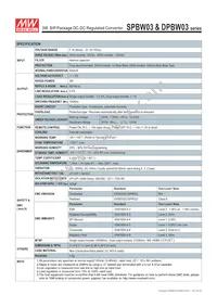 DPBW03G-05 Datasheet Page 3