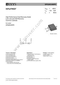 DPG20C400PC-TRL Datasheet Cover