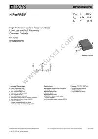 DPG30C200PC-TRL Datasheet Cover