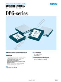 DPG750 Datasheet Cover