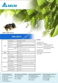 DPS-12FP A Datasheet Cover