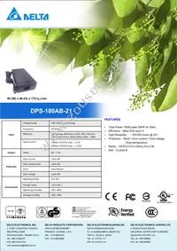 DPS-180AB-21 D Datasheet Cover