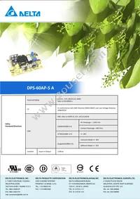 DPS-60AP-5 A Datasheet Page 2