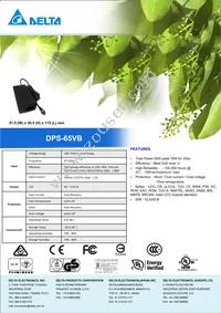 DPS-65VB K Datasheet Cover