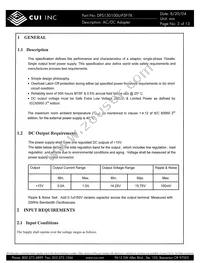 DPS150100U-P5P-TK Datasheet Page 3