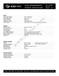 DPS180066UPS-P5P-SZ Datasheet Cover