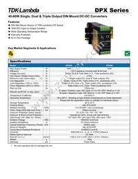 DPX4012T0515 Datasheet Cover