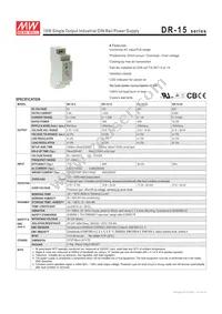 DR-15-12 Datasheet Cover